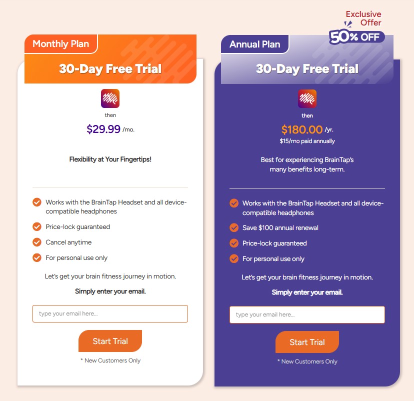Dr. Tony Miller's exclusive BrainTap Special Pricing Incentive for Annual Plans